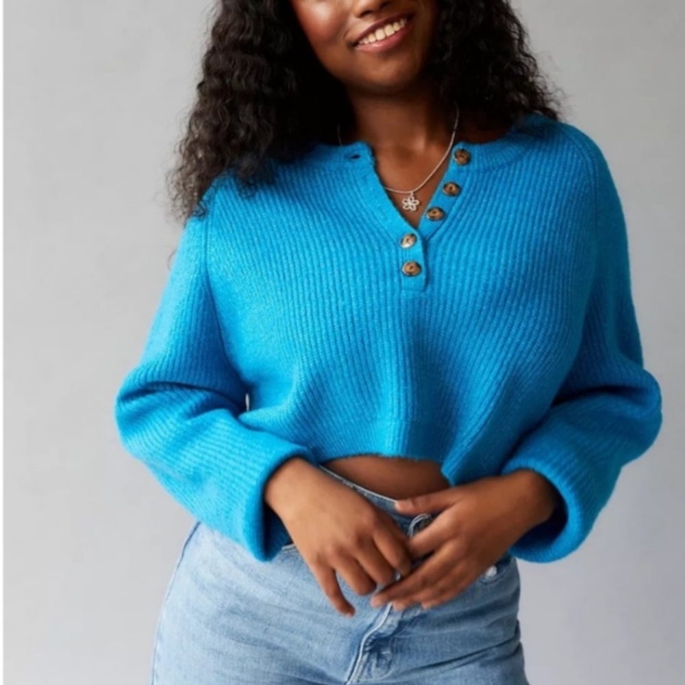 Urban Outfitters BDG Harlow Henley Sweater size Large